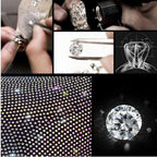 Bling Bling Auto Armrest Console Cushion, Leather Luster Crystal Arm Rest Padding Protective Case Diamond Car Decor Accessories for Ladies