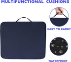 Black Stadium Seat Cushion 2 Pack, Boat Canoe Kayak Seat Cushion, Bleacher Seat Cushion, Portable and Extra Thick Cushion for Any Outdoor Events