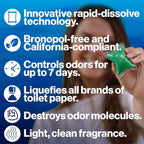Walex Bio-Pak Black Holding Tank Deodorizer & Waste Digester Drop-Ins - Advanced Enzyme Formula for Rapid Breakdown of Waste & Paper, Removes Odors & Cleans Tank; Alpine Fresh, 10-Pack