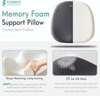 FLORICH Car Seat Cushion and Lumbar Support Pillow for Office Chair Car, Ergonomic Memory Foam, Relieves Back Sciatica Pain, Pressure-Relieving Back Support for Car, Office Chair & Wheelchair – Gray