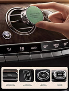 Luxury Leather Car Air Freshener Vent Clip, Premium Metal Vent Clip Design, Multi-Color for selection, Fit for Horizontal/Vertical Vents, Long Lasting for Car Interior.