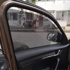 Car Side Window Sunshade, 4 PCS Static Cling Films Stickers Sun Shade UV Rays Privacy Protector, Reuseable Washable Sun Shade for Most Cars, Vhicles, SUV