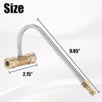 Pressure Washer Gutter Cleaner Attachment, 4000 PSI, Gutter Cleaning for Power Washer with 4 Nozzles, 1/4 Inch Quick Connect