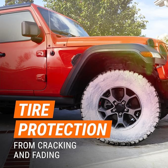Armor All Ultra Shine Tire Foam Protectant, 18 oz Can, Car Tire Cleaner for Car Care Products