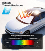 Wigoo for Honda Civic Windshield Sunshade [OEM Design, 100% Sun Blockage] Foldable Heat Insulation Sun Shade with Storage Bag, for Honda Civic (2022-2026), Silver Coating