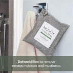 Moso Natural Air Purifying Bag 200g (4 Pack) | Premium Bamboo Charcoal Odor Absorber for Home & Car | Closet Odor Eliminator, Small Room Deodorizer & Car Air Freshener | Long Lasting Charcoal Bags
