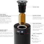 Waterless Car Diffuser & Home Aromatherapy Diffuser with Ignition-Activated Start/Stop | Cordless Portable Car Air Freshener for Essential Oils 5/10/15ml | Adjustable Scent, 2-in-1 Home/Car Mode