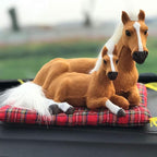 Ergocar Car Air Purifying Bags Cute Animals Odor Eliminator Bamboo Charcoal for Car Decoration & Eliminating Odors (Brown Horse-A)