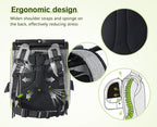 Pecute Cat Backpack Carrier Expandable, Pet Backpack with Curtain for Cats Dogs Up to 11lbs, with 4-Side Breathable Mesh, Multi-Entry & Lockable Zippers for Travel, Hiking, Camping - Hands Free