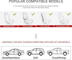 Car Seat Cover for Luxury & Comfort - PU Leather, Anti-Slip, Full Wrap Protection with Storage Pocket for Bottom Cushion - Universal Fit for 95% of Vehicles (Gray,1 Piece)