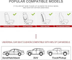 Car Seat Cover for Luxury & Comfort - PU Leather, Anti-Slip, Full Wrap Protection with Storage Pocket for Bottom Cushion - Universal Fit for 95% of Vehicles (Black,1 Piece)