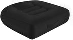 Car Booster Seat Cushion Height Adjustable Memory Foam Mesh Breathable 4.7" Thick Wedge Cushion for Driving Office Chair Lift Seat Pad for Short Adults Posture Support-Black