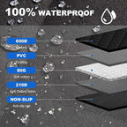 4-in-1 SUV Cargo Liner for Dogs, Non-Slip Water Resistant Pet Trunk Mat with Side Flaps Protector & Back Seat Organizer, Dog Backseat Cover for SUVs Vans