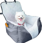 Car Seat Suitable for Small Dogs, Pet CarSeat with Storage and Clip-On Safety Tether, Fully Removable and Washable Dog Car Seat, Dogs Booster Seat Suitable Small Medium Dog