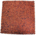 Wood Beaded Auto Car Seat Bead Cover,Natural Rosewood Wooden Bead Cool Refreshing Back Massaging Comfort Cushion Mat,Premium Quality Universal for Car Truck on Summer (Square mat)