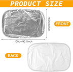 BBTO 2 Pcs Car Seat Sun Shade Covers Baby Car Seat Coolers Protector Reflective Carseat Sunshade Infant Shield Heat UV Sunlight Keep Baby Toddler Child Cool Travel Safety(Classic,Silver)