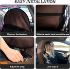 Waterproof Sweating Car Seat Cover for Post Gym Workout, Running, Swimming, Beach and Hiking, Universal Fit Non-Slip Bucket Seat Protector for Cars SUV Trucks, Machine Washable (Brown)