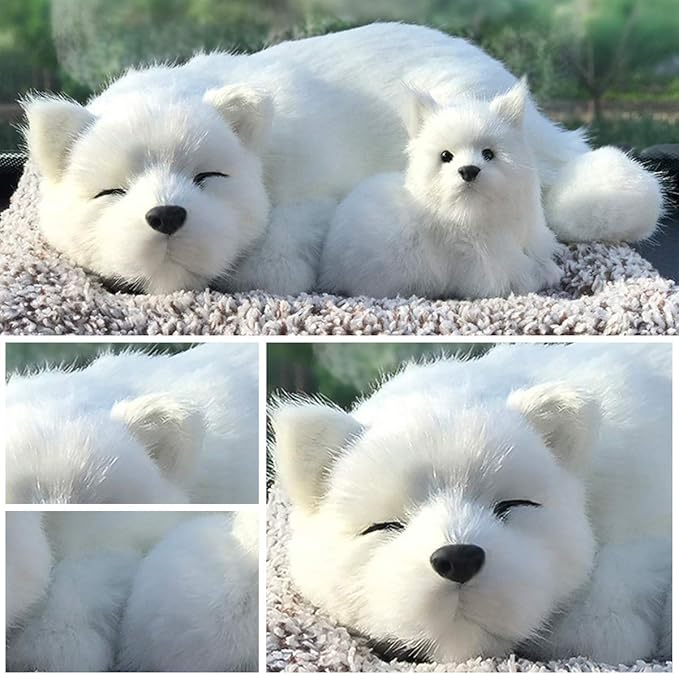 Ergocar Car Air Purifying Bags Cute Animals Odor Eliminator Bamboo Charcoal for Car Decoration & Eliminating Odors (Samoyed-A)