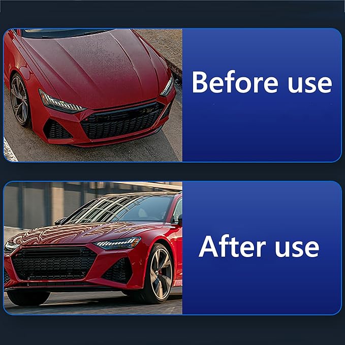 Quick Effect Coating Agent, Car Coating Spray, 17.6 OZ Polish Spray Waterless Wash Wax, Spray Wax Polish for Car Scratches(1PC+Sponge+Cloth) (1 PCS)