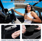 Car Center Console Cover, Upgraded Leather 5 in 1 Arm Rest Cover for Car with Cups Holder Storage Bags Tissue Box, Universal Interior Armrest Cushion for Almost Accessories Vehicles