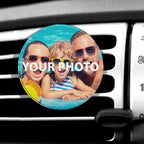 WIRESTER Personalized Car Air Vent Clip with Your Photo, Fresh Scented Car Air Freshener Vent Clip, Decorative Accessories, Interior Decoration for Cars