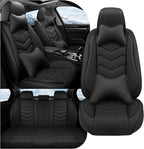Car Seat Covers Fit for Infiniti g37 2000-2026, Stylish Sport Seat Covers, Waterproof Wear-Resistant Premium Nappa Leather Car Seat Cover.(Full Set with Pillow/Pure Black)