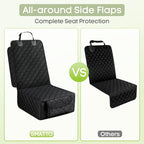 Dog Car Seat Cover, 2 Pack Waterproof Pet Front Seat Car Cover, Full Protection Dog Seat Protector with Side Flaps, Universal Size for Cars, Trucks, SUVs