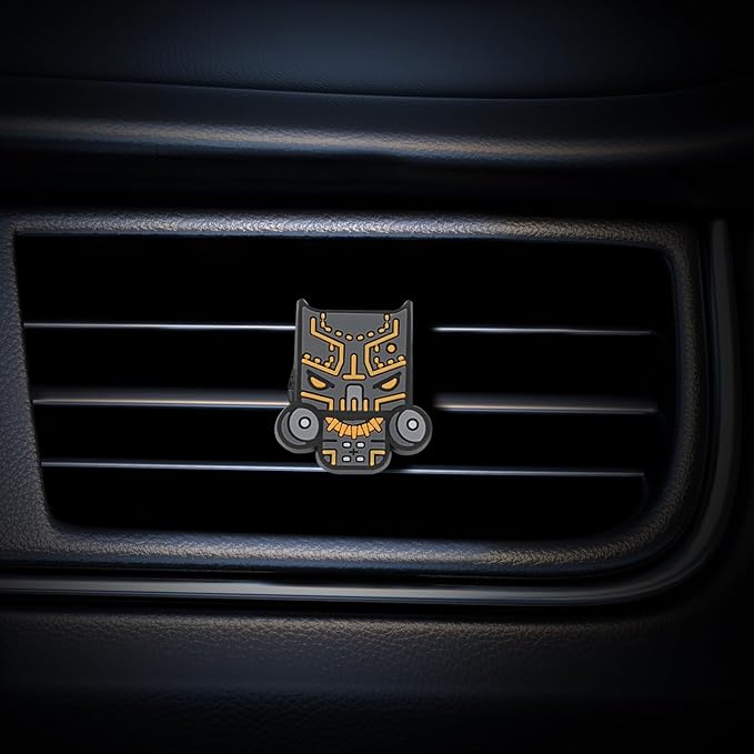 Air Vent Decoration - Cute Super Hero Decorative Vent Clip for Cars, Bedroom or Office [Black Panther]