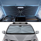 Autorder Windshield Sun Shade Umbrella for 2011-2020 Toyota Sienna Accessories,Upgraded Ice Crystal Material,Easy Setup Umbrella Sunshade for Car Windshield,100% Sun Blocking