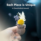 Mini Dried Flowers Car Vent Clips, Natural Car Air Freshener Non-Toxic, Cute Dashboard Decorations, Gifts for Plant Lovers (A+B, Unscented)