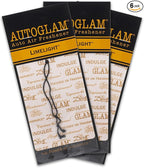 Tyler Candle Limelight Autoglam Ivory And Gold 4.5 x 3 Auto Air Freshener Mirror Hanger, Pack of 3