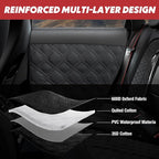 Dog Car Door Protector – 20% Larger Design for Sedans, Family Cars and Small SUVS, 2 Packs Thickened Waterproof Door Panel Covers, Protects Doors from Dog Scratching