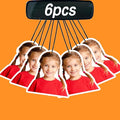 6Pcs Custom Air Fresheners with Picture - Double Sided Print Personalized Car Air Freshener with Logo Personalized Gifts for Valentine's, Car Charms for Rear View Mirror. (6pcs-Crop)
