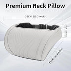 Car Headrest Memory Foam Neck Pillow for Driving with Leather Cover Soft Comfortable Seat Head Pillow Cushion for Most Cars SUV Sedan Home Office Off-White (Beige) (1PC)