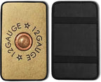 Cool 12 Gauge Vehicle Center Console Armrest Cover Pad,Bullet Car Accessories Soft Middle Console Cushion Pad,Auto Arm Rest Mat Decor Bullets Gifts for Women Men Dad for Most Vehicle SUV Truck