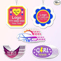 HINFKA 10-1000 Pcs Custom Air Fresheners with Picture – Personalized Double-Sided Photo or Logo Bulk Air Freshener, Customized Gifts for Corporate and Business Branding