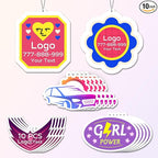 HINFKA 10-1000 Pcs Custom Air Fresheners with Picture – Personalized Double-Sided Photo or Logo Bulk Air Freshener, Customized Gifts for Corporate and Business Branding