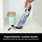 Shark Cyclone PET Handheld Vacuum with, HyperVelocity Suction, Powerful Pet Hair Pickup, Lightweight, XL Dust Cup, Including Upholstery Tool, 8" Crevice Tool, Scrubbing Brush, Pearl White, AA701