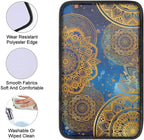 Dreaweet Mandala Print Center Console Armrest Pad Cover Boho Car Accessories Middle Console Cover Anti-Scratch Universal Car Armrest Storage Box Mat