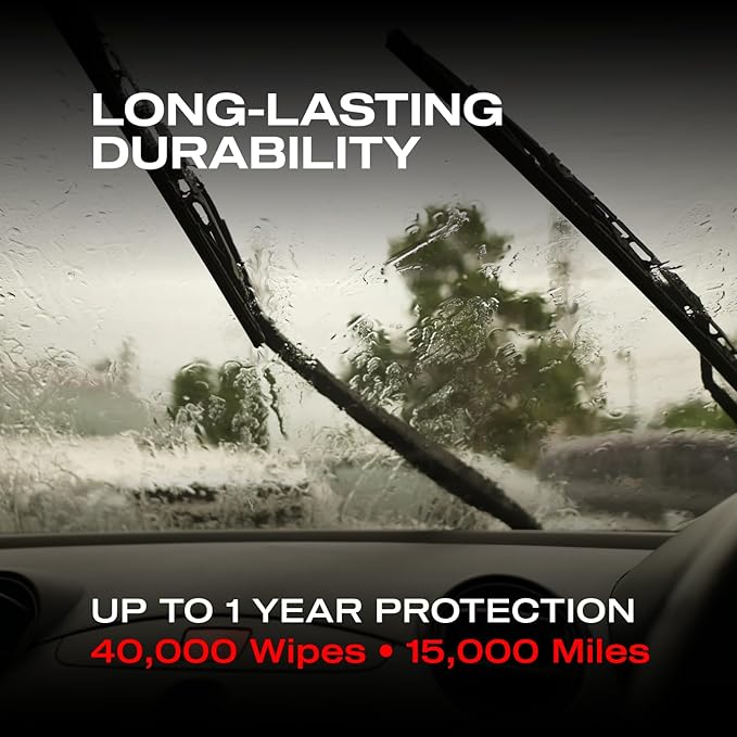 Nasiol GlasShield Wipe-On Nano Rain Repellent Wipe Kit, Ceramic Coating for Windshield, Quick & Easy Application, Easy to Clean, Car Rain-Repellant, Durable Lasts for 15,000 Miles