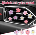 8 Pcs Flower Air Freshener Car Clips - Long Lasting Fragrance & Cute Flower Decor - Easy Car Vent Clips for Women