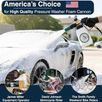 DBR Tech® Foam Cannon for Pressure Washer | Pro Grade, 1.1mm Orifice, 1000-4000 PSI