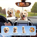 Custom Air Freshener with Picture, Personalized Photo Car Air Freshener, Single-Sided Customizable Hanging Ornaments for Car, Home, Closet, Gift for Christmas, Valentine's Day (Irregular Shape)