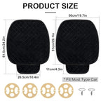 surpassme Comfortable Car Seat Covers Universal Front Seat Coves for Car Accessories with Storage Pockets, Padded Car Interior Covers for Automotive, SUV, Truck, and Van