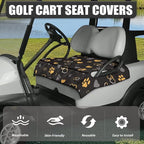 Biyejit Golf Cart Seat Covers with 4 Pockets Golf Cart Seat Towel Blanket Fits 2-Seat Golf Carts, Golf Cart Accessories