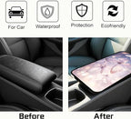 Car Armrest Cover Pad - Car Center Console Cushion Protector Against Pet Claws, Dirt and Sticky Fingers, Comfortable Auto Decor Accessory Fit for Sedan, Van, SUV