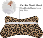 Car Neck Pillow 2 Pieces Travel Pillow Compatible with Wild Cheetah Leopard Print for Head Rest Neck Support Head Cushion Support for Car Seat Airplanes Sleeping