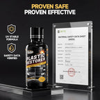 Plastic Restorer for Cars, Not a Dressing, Black Trim Restorer, Ceramic Crystal Coating Highly Concentrated, Lasting Up to 6 Months+ with UV Protection, Restore Automotive Exterior Protectant