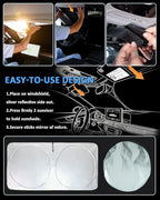 Sunshade for Range Rover Windshield Sun Shade for 2013-2021 Land Rover Range Rover (Does NOT fit Range Rover Sport) Accessories Front Window Shield Cover Sun Visor Protector Cool Interior Save Space