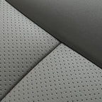 1 Pack Car Interior Luxury PU Leather Bench Seat Protector Rear Car Seat Cover Rear Seat Bottom Cover Fits 90% of car - for Seat Bottom Only(Dark Grey- Rear seat)